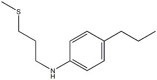 N-[3-(methylsulfanyl)propyl]-4-propylaniline 구조식 이미지