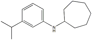 N-[3-(propan-2-yl)phenyl]cycloheptanamine Structure