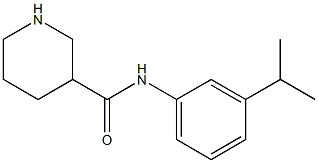 N-[3-(propan-2-yl)phenyl]piperidine-3-carboxamide 구조식 이미지