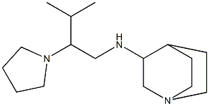 N-[3-methyl-2-(pyrrolidin-1-yl)butyl]-1-azabicyclo[2.2.2]octan-3-amine 구조식 이미지