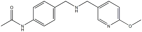 N-[4-({[(6-methoxypyridin-3-yl)methyl]amino}methyl)phenyl]acetamide Structure