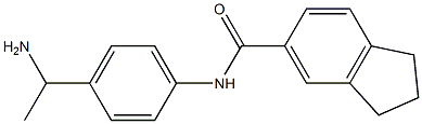 N-[4-(1-aminoethyl)phenyl]-2,3-dihydro-1H-indene-5-carboxamide Structure