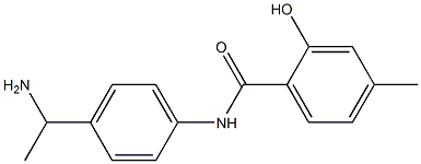 N-[4-(1-aminoethyl)phenyl]-2-hydroxy-4-methylbenzamide 구조식 이미지