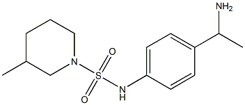 N-[4-(1-aminoethyl)phenyl]-3-methylpiperidine-1-sulfonamide 구조식 이미지