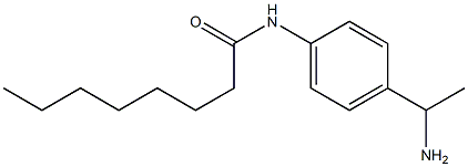 N-[4-(1-aminoethyl)phenyl]octanamide 구조식 이미지