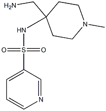 N-[4-(aminomethyl)-1-methylpiperidin-4-yl]pyridine-3-sulfonamide 구조식 이미지