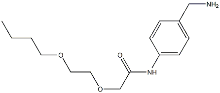 N-[4-(aminomethyl)phenyl]-2-(2-butoxyethoxy)acetamide 구조식 이미지