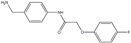 N-[4-(aminomethyl)phenyl]-2-(4-fluorophenoxy)acetamide Structure