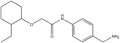 N-[4-(aminomethyl)phenyl]-2-[(2-ethylcyclohexyl)oxy]acetamide Structure