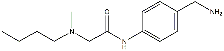 N-[4-(aminomethyl)phenyl]-2-[butyl(methyl)amino]acetamide 구조식 이미지