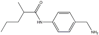 N-[4-(aminomethyl)phenyl]-2-methylpentanamide Structure