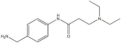 N-[4-(aminomethyl)phenyl]-3-(diethylamino)propanamide Structure