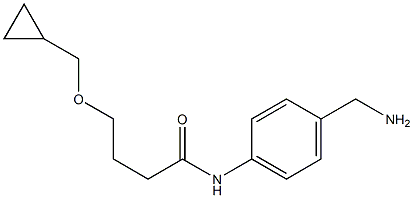 N-[4-(aminomethyl)phenyl]-4-(cyclopropylmethoxy)butanamide Structure