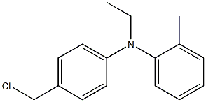 N-[4-(chloromethyl)phenyl]-N-ethyl-2-methylaniline 구조식 이미지