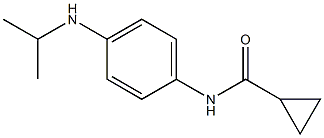 N-[4-(propan-2-ylamino)phenyl]cyclopropanecarboxamide 구조식 이미지