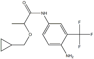 N-[4-amino-3-(trifluoromethyl)phenyl]-2-(cyclopropylmethoxy)propanamide 구조식 이미지