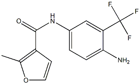 N-[4-amino-3-(trifluoromethyl)phenyl]-2-methyl-3-furamide Structure