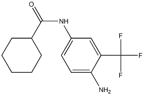 N-[4-amino-3-(trifluoromethyl)phenyl]cyclohexanecarboxamide 구조식 이미지