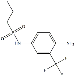 N-[4-amino-3-(trifluoromethyl)phenyl]propane-1-sulfonamide 구조식 이미지