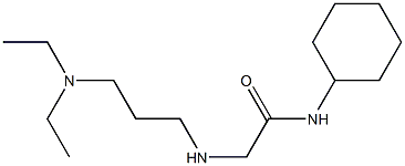 N-cyclohexyl-2-{[3-(diethylamino)propyl]amino}acetamide Structure