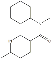 N-cyclohexyl-N,6-dimethylpiperidine-3-carboxamide 구조식 이미지