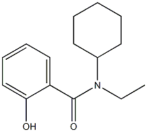 N-cyclohexyl-N-ethyl-2-hydroxybenzamide Structure