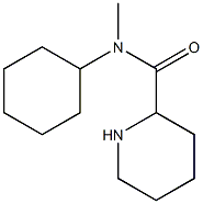 N-cyclohexyl-N-methylpiperidine-2-carboxamide Structure