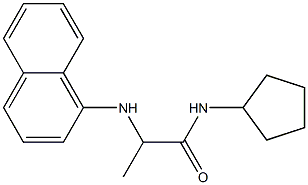 N-cyclopentyl-2-(naphthalen-1-ylamino)propanamide 구조식 이미지