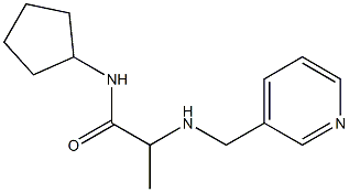 N-cyclopentyl-2-[(pyridin-3-ylmethyl)amino]propanamide 구조식 이미지