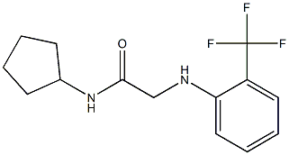 N-cyclopentyl-2-{[2-(trifluoromethyl)phenyl]amino}acetamide 구조식 이미지
