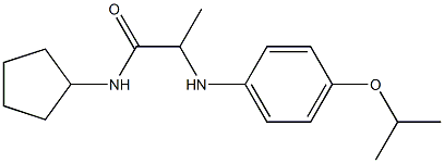 N-cyclopentyl-2-{[4-(propan-2-yloxy)phenyl]amino}propanamide 구조식 이미지