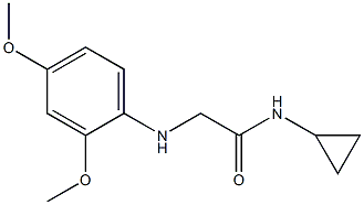 N-cyclopropyl-2-[(2,4-dimethoxyphenyl)amino]acetamide 구조식 이미지