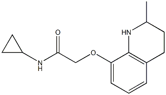 N-cyclopropyl-2-[(2-methyl-1,2,3,4-tetrahydroquinolin-8-yl)oxy]acetamide Structure