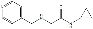 N-cyclopropyl-2-[(pyridin-4-ylmethyl)amino]acetamide Structure