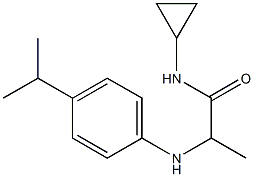 N-cyclopropyl-2-{[4-(propan-2-yl)phenyl]amino}propanamide 구조식 이미지