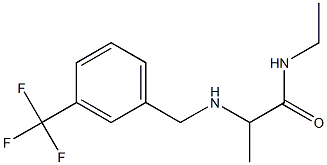 N-ethyl-2-({[3-(trifluoromethyl)phenyl]methyl}amino)propanamide 구조식 이미지