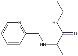 N-ethyl-2-[(pyridin-2-ylmethyl)amino]propanamide Structure