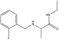 N-ethyl-2-{[(2-fluorophenyl)methyl]amino}propanamide 구조식 이미지