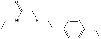 N-ethyl-2-{[2-(4-methoxyphenyl)ethyl]amino}acetamide Structure