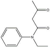 N-ethyl-3-oxo-N-phenylbutanamide 구조식 이미지