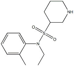 N-ethyl-N-(2-methylphenyl)piperidine-3-sulfonamide 구조식 이미지