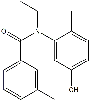 N-ethyl-N-(5-hydroxy-2-methylphenyl)-3-methylbenzamide 구조식 이미지