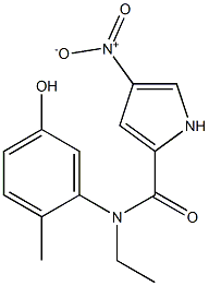 N-ethyl-N-(5-hydroxy-2-methylphenyl)-4-nitro-1H-pyrrole-2-carboxamide Structure