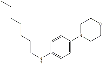 N-heptyl-4-(morpholin-4-yl)aniline 구조식 이미지