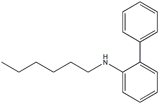 N-hexyl-2-phenylaniline 구조식 이미지