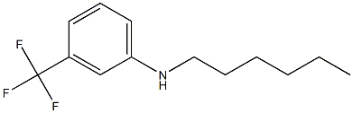 N-hexyl-3-(trifluoromethyl)aniline 구조식 이미지