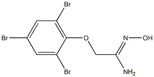 N'-hydroxy-2-(2,4,6-tribromophenoxy)ethanimidamide 구조식 이미지