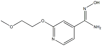 N'-hydroxy-2-(2-methoxyethoxy)pyridine-4-carboximidamide Structure