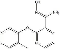 N'-hydroxy-2-(2-methylphenoxy)pyridine-3-carboximidamide 구조식 이미지