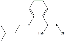 N'-hydroxy-2-(3-methylbutoxy)benzenecarboximidamide Structure